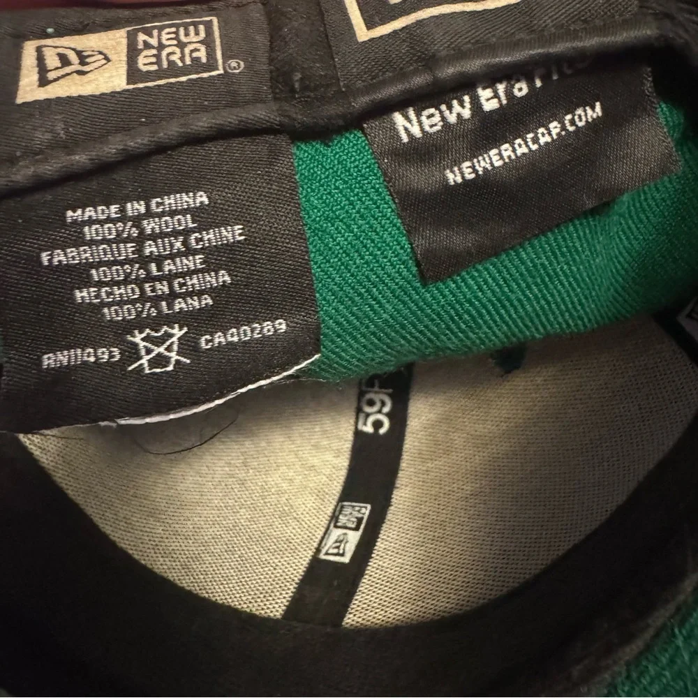 Sold-New Era 59Fifty 10.Deep Green Fitted Wool Hat Sz 7 1/4 RARE  Nipsey Hustle - Picture 10 of 12